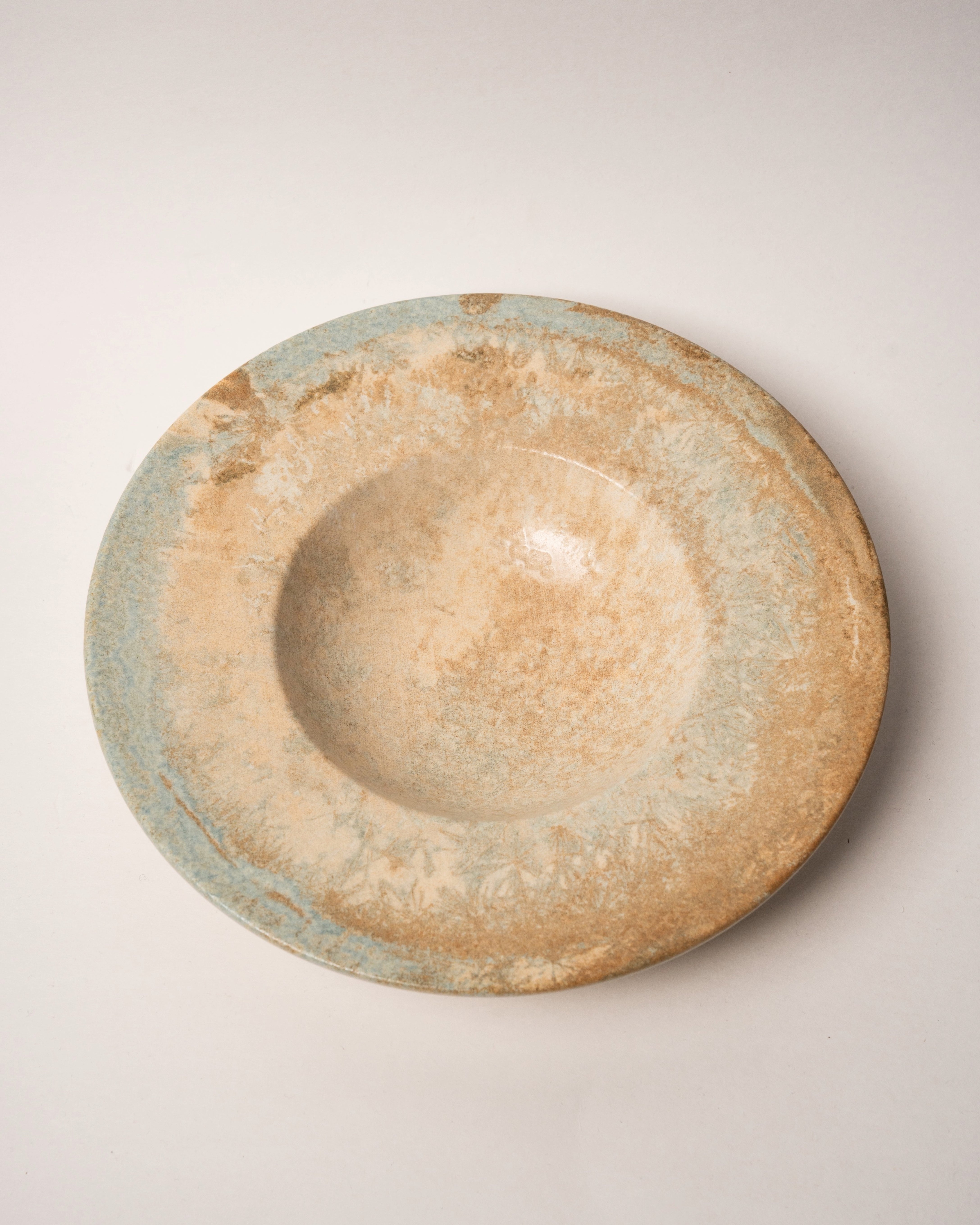 Aurelia porcelain banquet plate, bronze-toned glaze, 11 inch