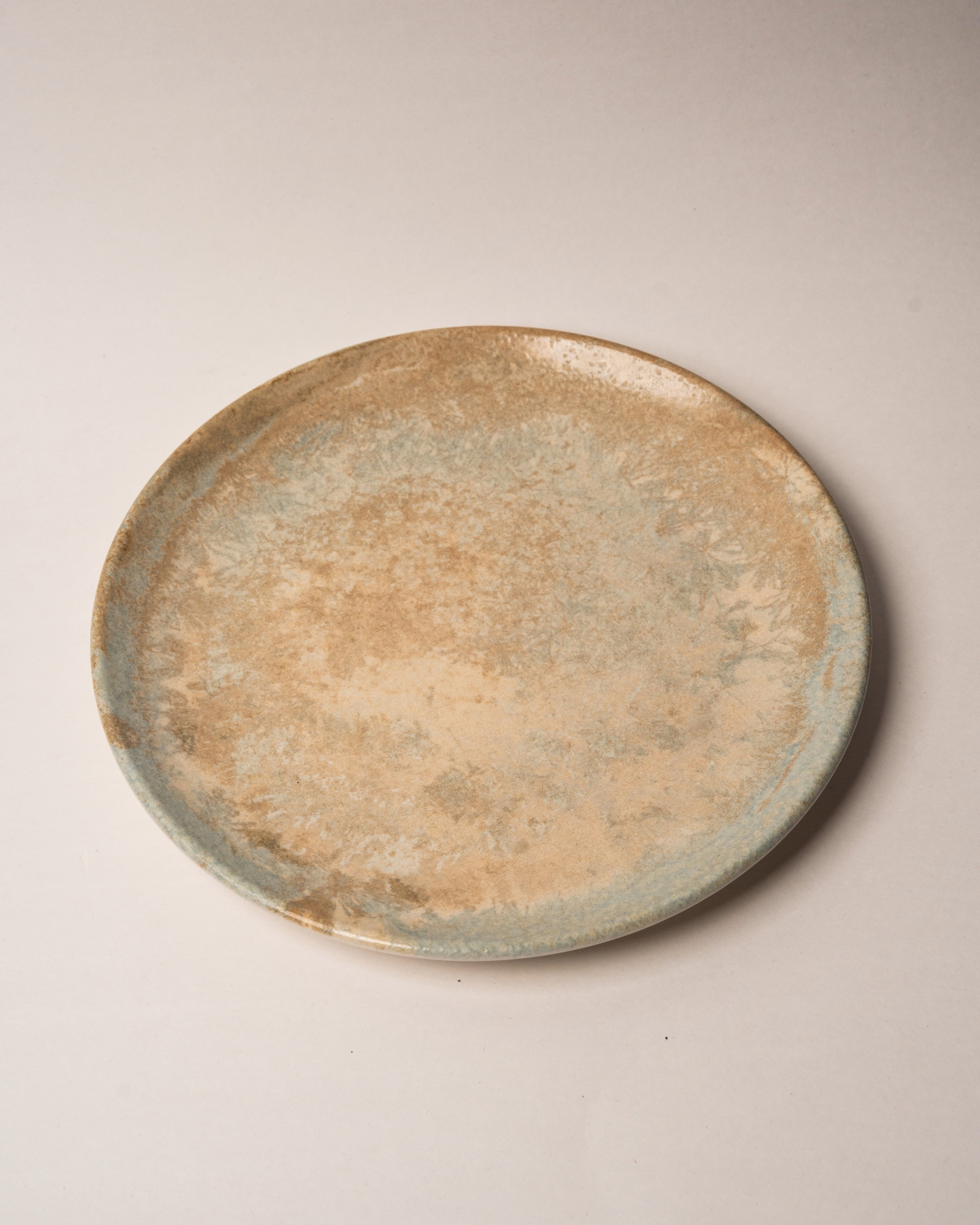 Aurelia porcelain dinner plate, bronze-toned glaze, 11.8 inch
