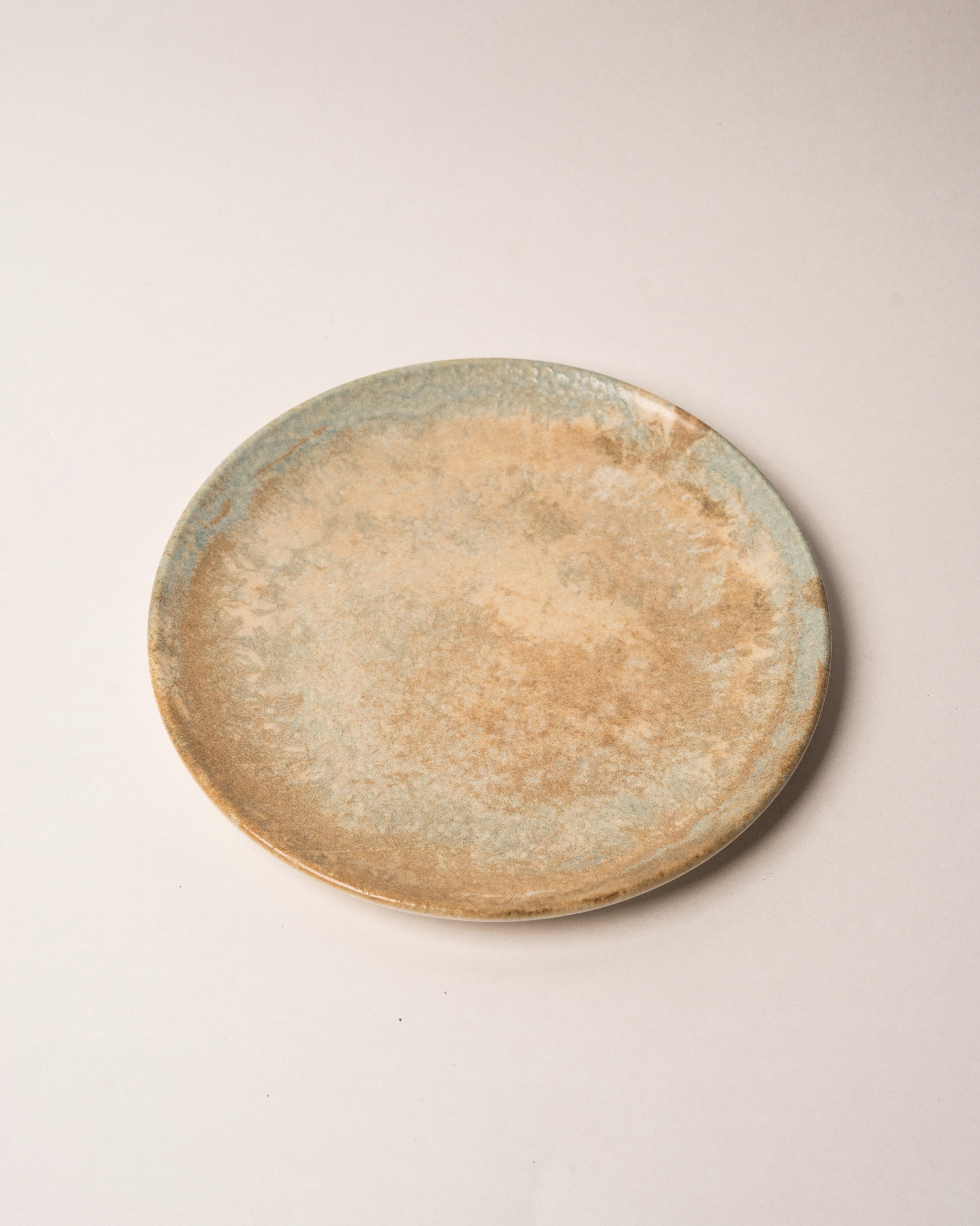 Aurelia porcelain dinner plate, bronze-toned glaze, 9 inch