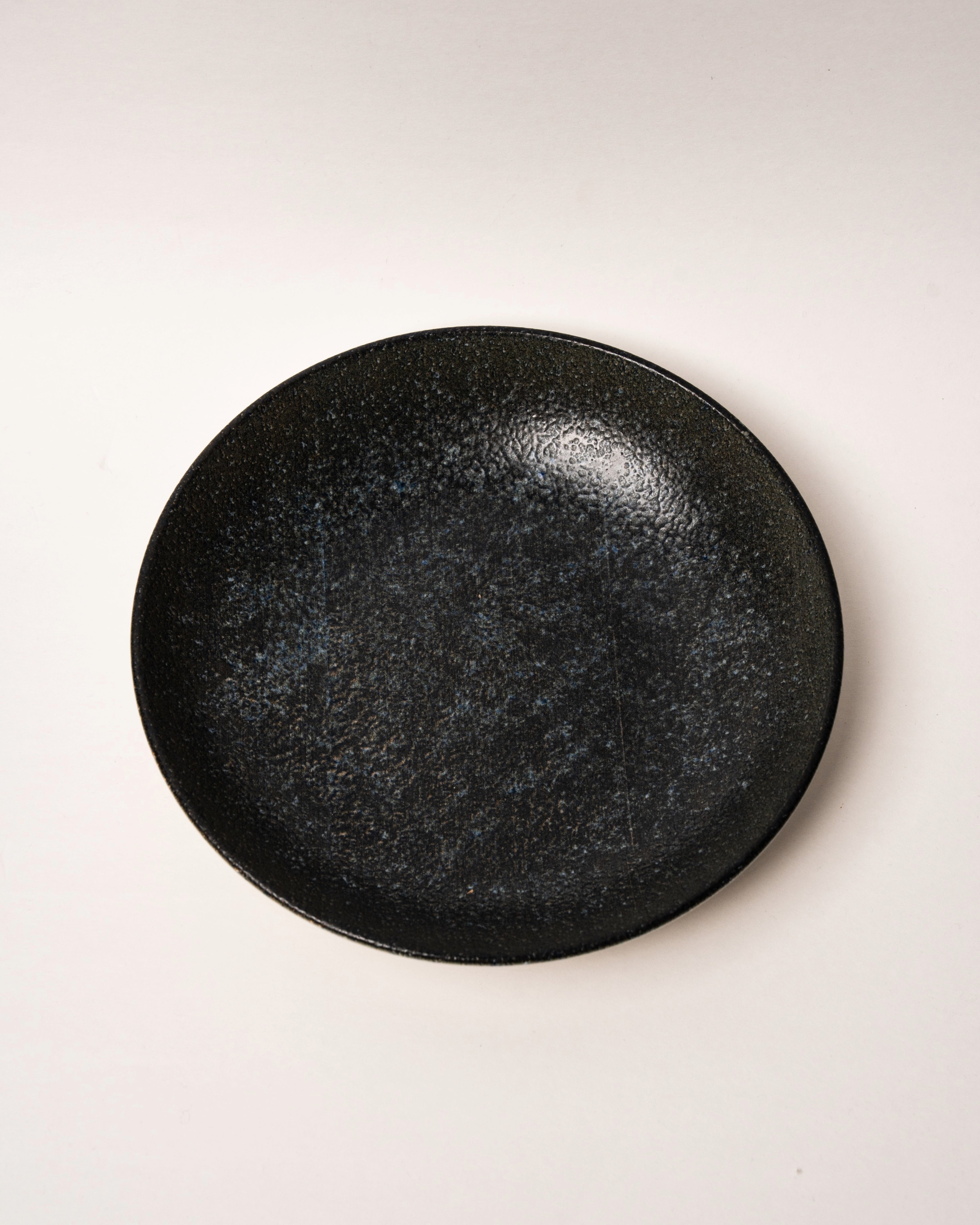 Cosmos porcelain bistro bowl, black speckled glaze, 9.8 inch