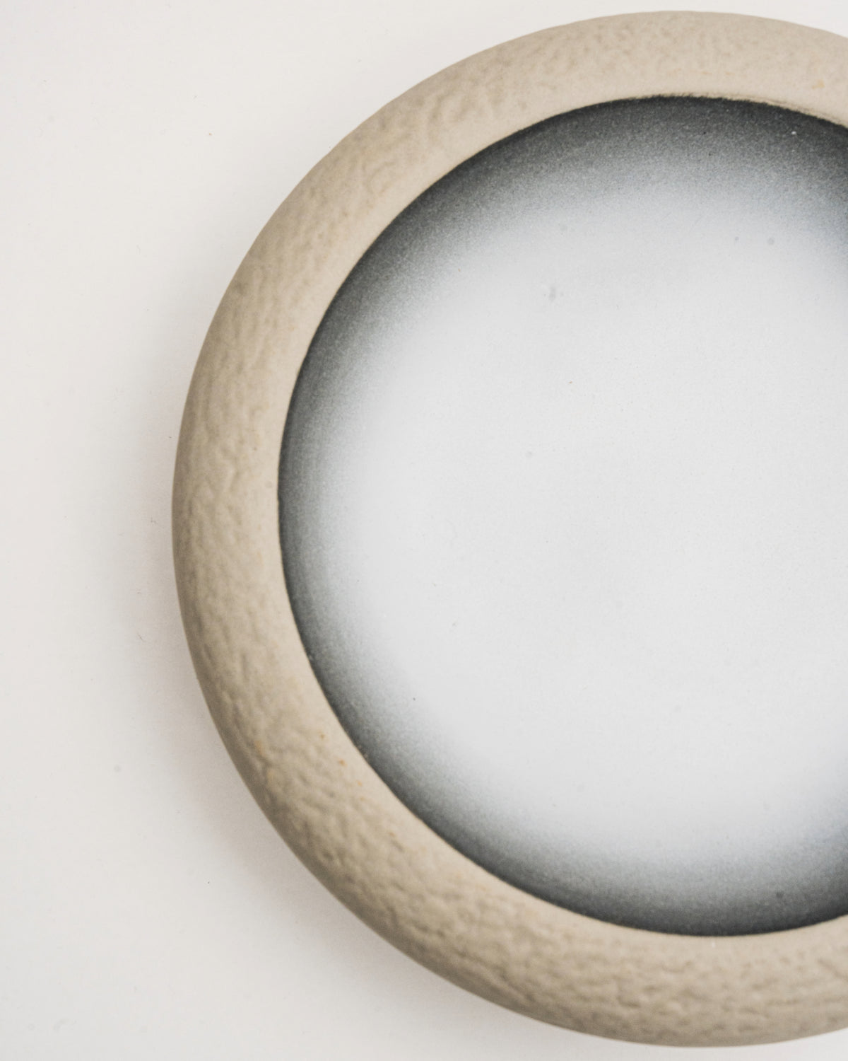 Crater porcelain bistro bowl styled on table setting with food