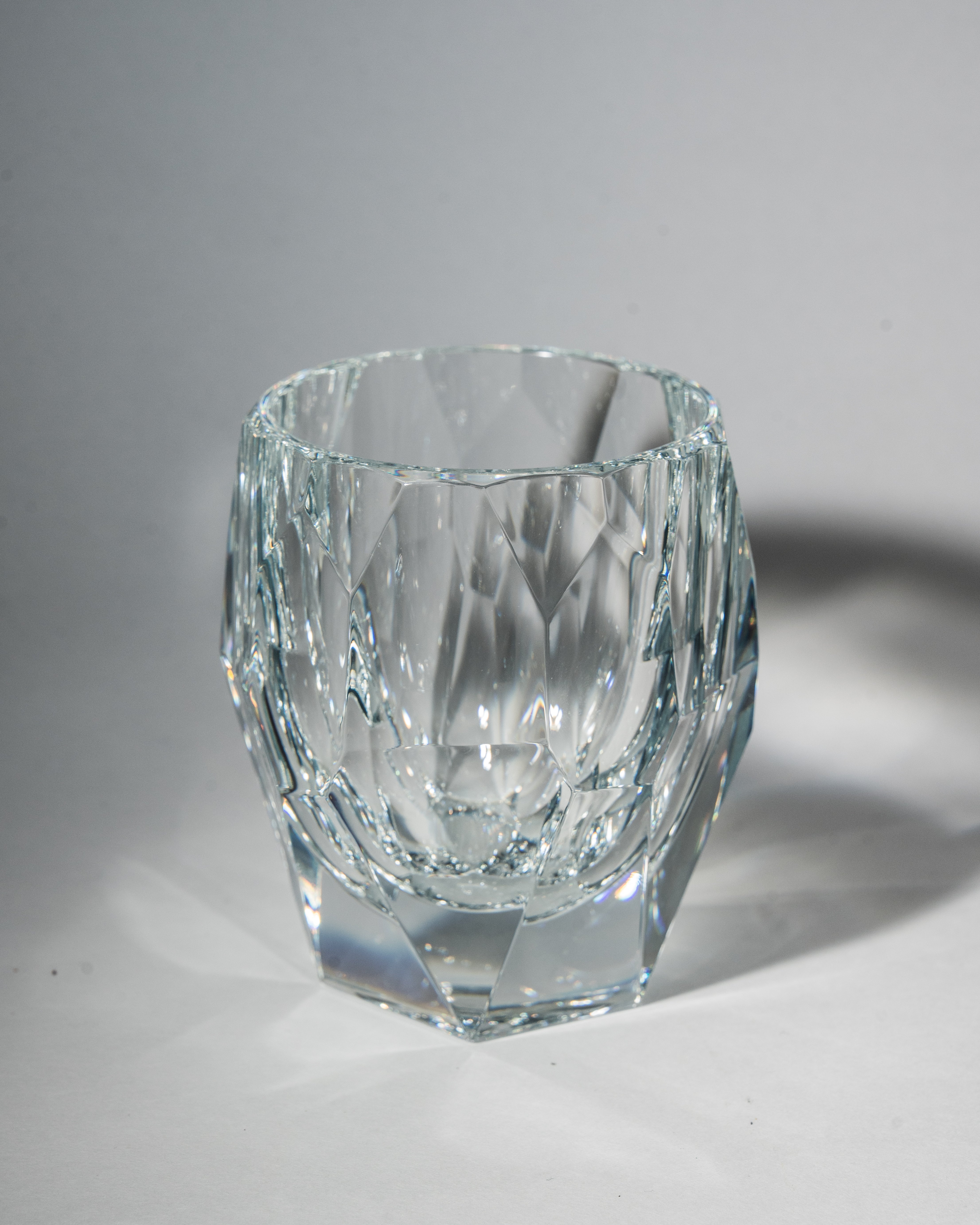 Infinityglass Diamond whiskey glass, faceted crystal-clear design