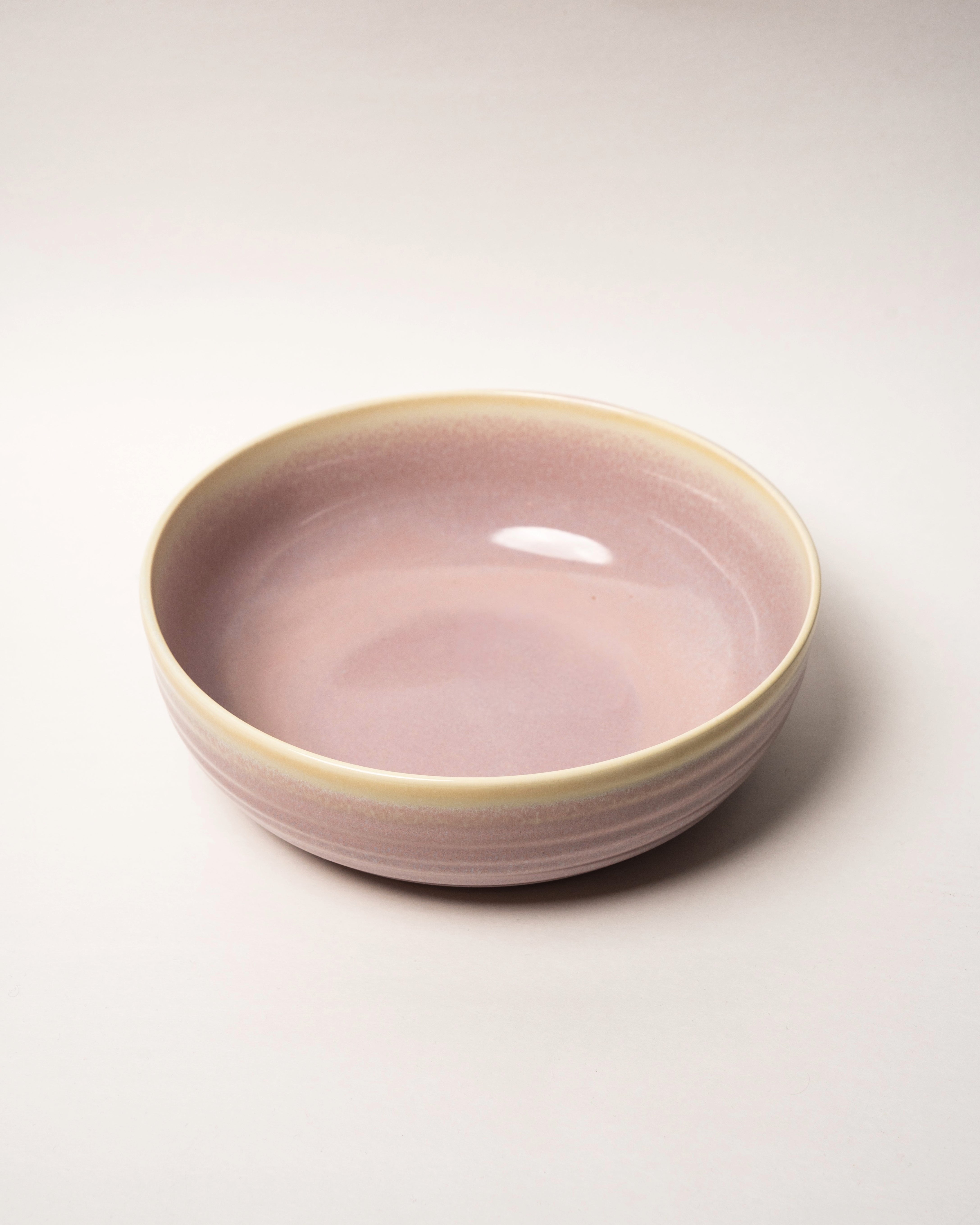 Pink Pott porcelain fruit bowl, blush pink glaze, 10.2 inch