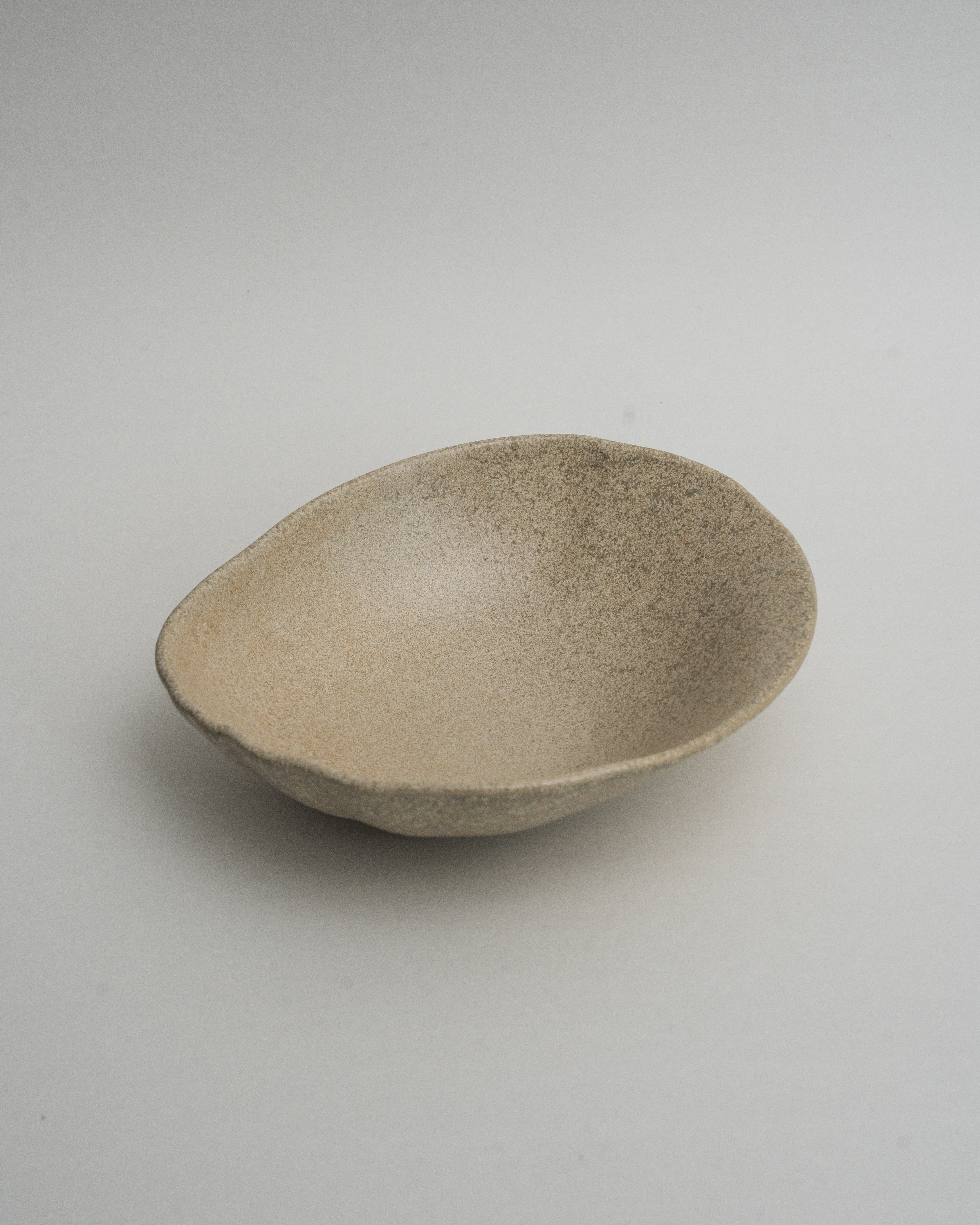 Sahara porcelain bowl, sand-toned glaze, 7.5 inch